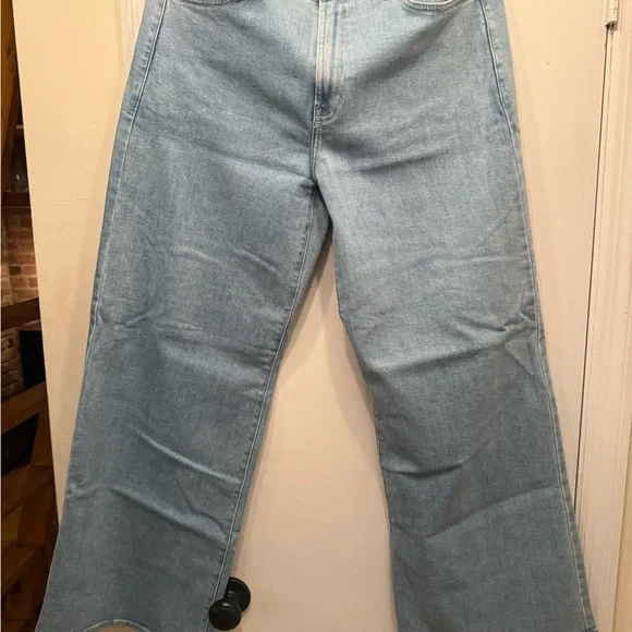 Men's Light Blue Wide-Leg flared Jeans